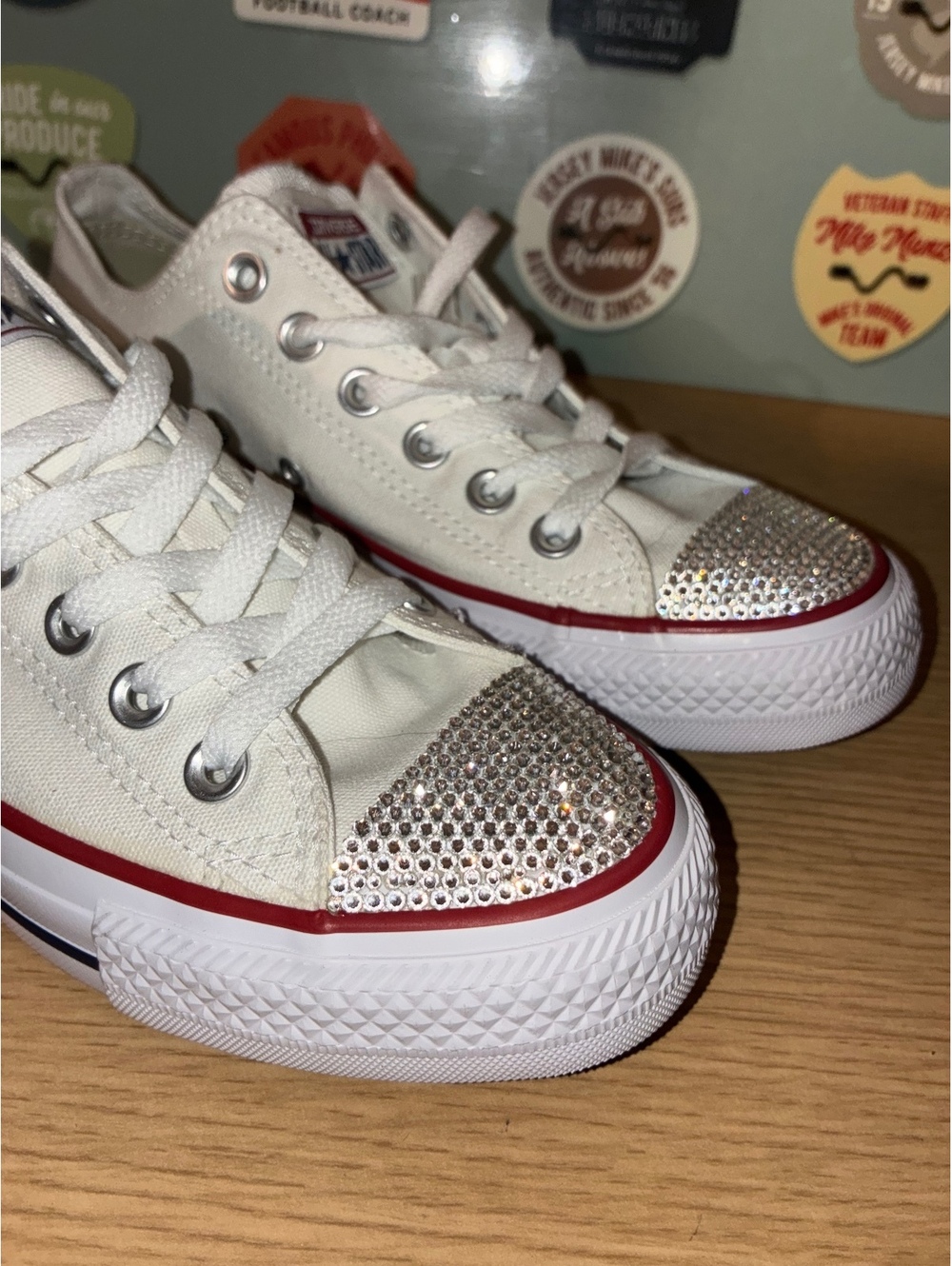 Converse All Star Shoes Women’s 7.5 Rhinestone Toe Hard to Find